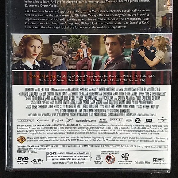 Me & Orson Welles DVD, Factory Sealed - Picture 4 of 10